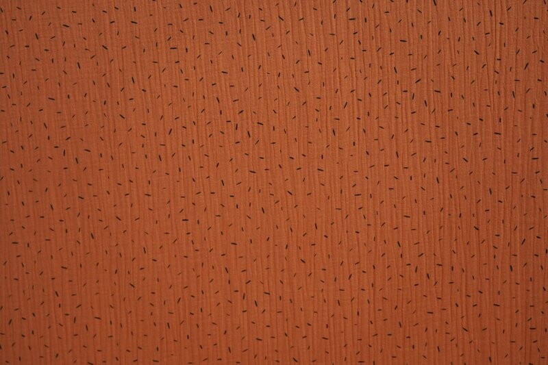 Baumwolle Musselinstoff Braun mit kurzen Streifen 140cm Baumwolle Musselinstoff Braun mit kurzen Streifen 140cm