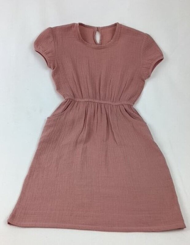 Kinderkleid Musselinstoff Beere Kinderkleid Musselinstoff Beere
