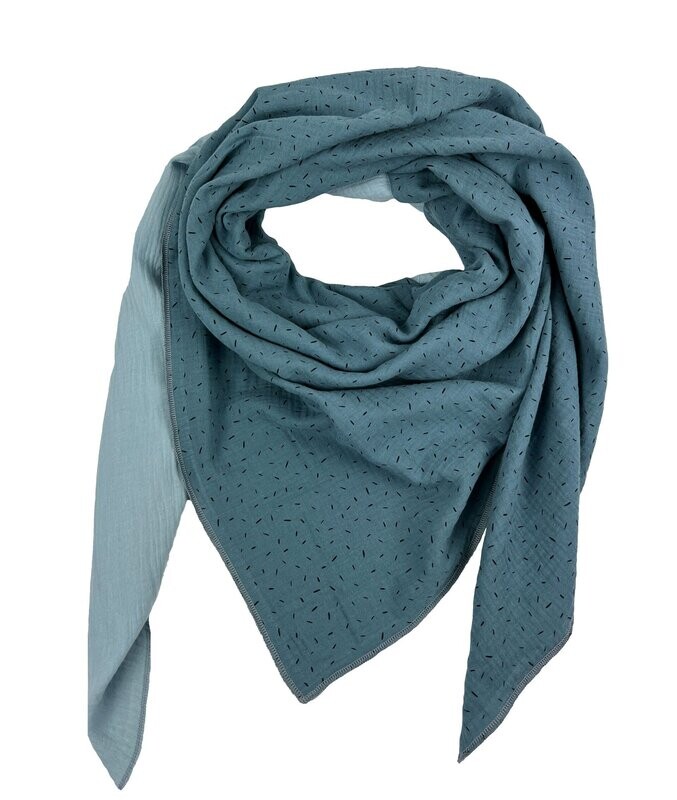 Halstuch 2-farbig Taubenblau | Mint Halstuch 2-farbig Taubenblau | Mint
