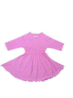 Kinderkleid aus Jerseystoff mit Sternenmuster | verscheidene Farben