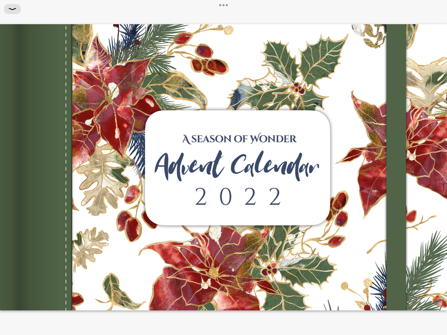 Digital Advent Calendar - A Christmas Season of Wonder Active