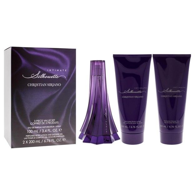 Intimate Silhouette by Christian Siriano 3 Piece Gift Set for Women (Slightly Damaged Box, never opened)