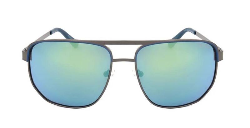 Guess Blue Mirror Navigator Men's Sunglasses