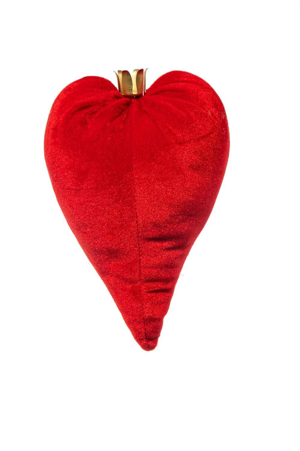 CUORE VELL.15CM ROSSO