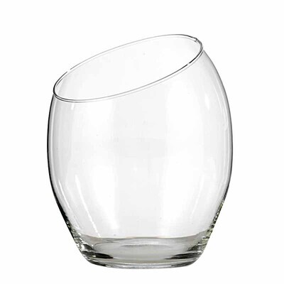 VASO UOVO CON TAGLIO OBLIQUO D. 19 H. 25