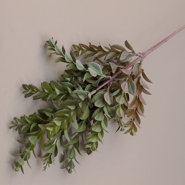 RAMO FOGLIE BOSSO X 17 CM 73 WHITE GREEN