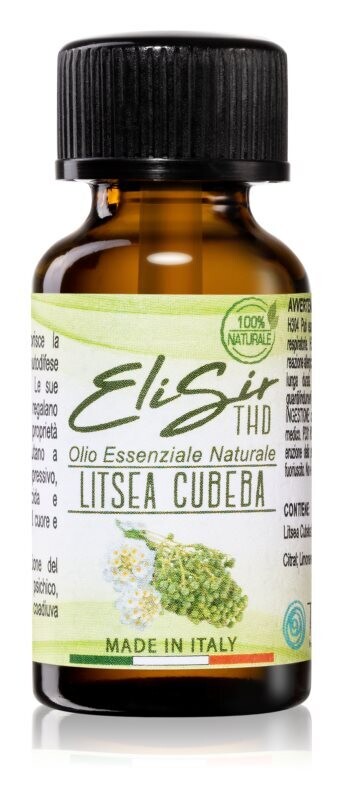 ELISIR THD OLIO ESSENZIALE NATURALE DI LITSEA CUBEBA 15ML 1/12