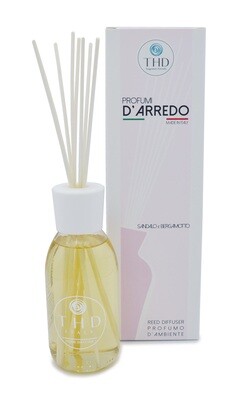 DIFFUSORE ARREDO 200ML THD SANDALO E BERGAMOTTO