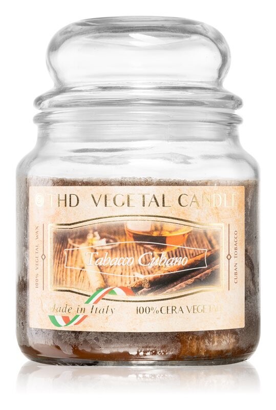 THD VEGETAL CANDLE 400 GR TABACCO CUBANO 6/60