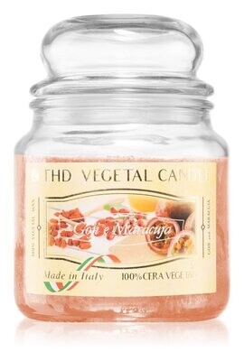 THD VEGETAL CANDLE 400 GR GOJI E MARACUIA 6/60