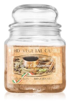 THD VEGETAL CANDLE 400 GR CAFFE&#39; E CARDAMOMO 6/60