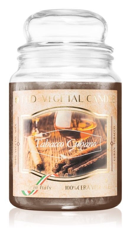 THD VEGETAL CANDLE 600 GR TABACCO CUBANO