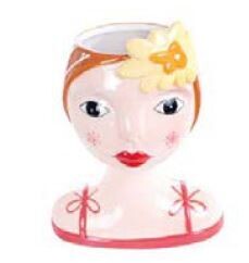LADY PLANTER CON FIORE CM.17x11,5x21
