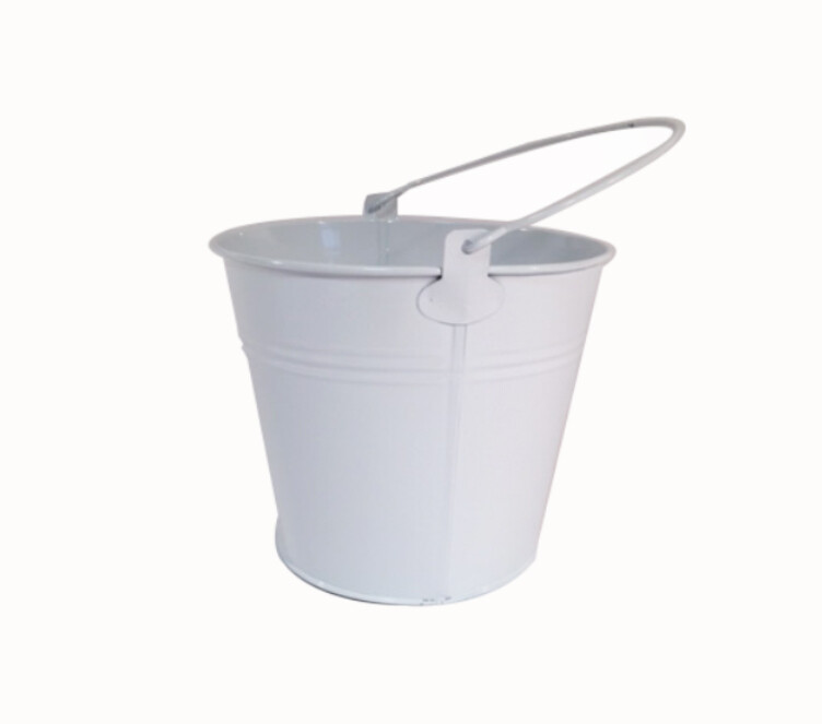 SECCHIELLO LATTA D.18 H15 BIANCO