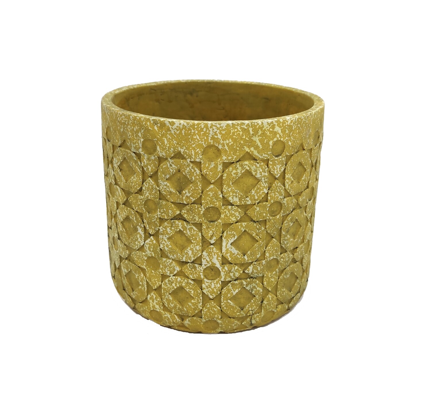 CASPO&#39; GIALLO SENAPE D15,5 H14 CEMENTO