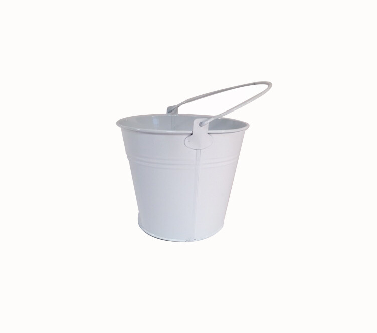 SECCHIELLO LATTA D.8 H7 BIANCO