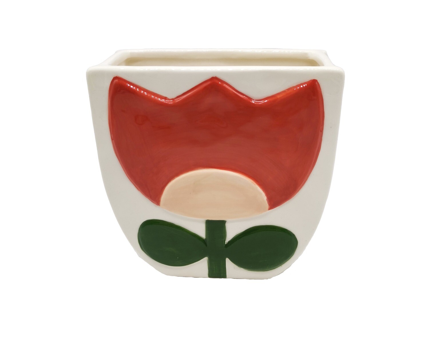VASO C/FIGURA TULIPANO 12.5xH12