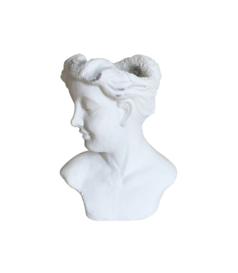 MEZZOBUSTO DONNA CASPO&#39; TESTA BIANCA H21