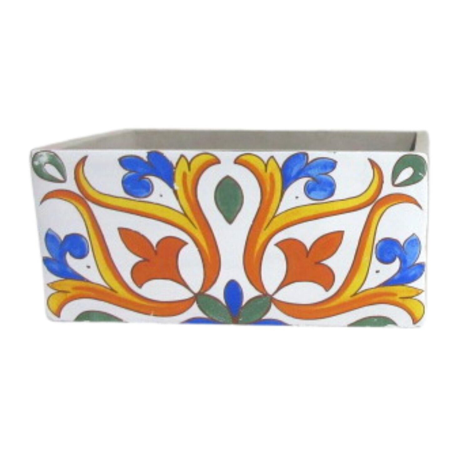 RETTANGOLARE CER C/GIGLI COLOR. 26X14H12