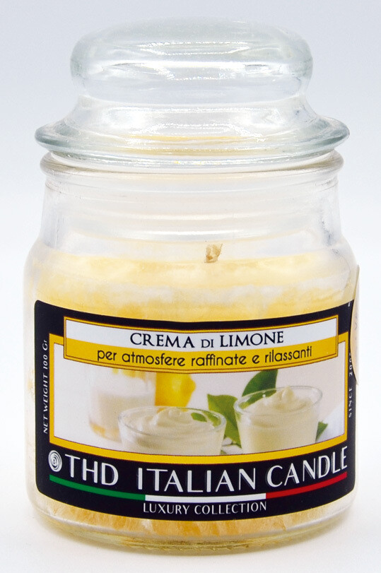 THD ITALIAN CANDLE LUXURY 95 gr CREMA DI LIMONE