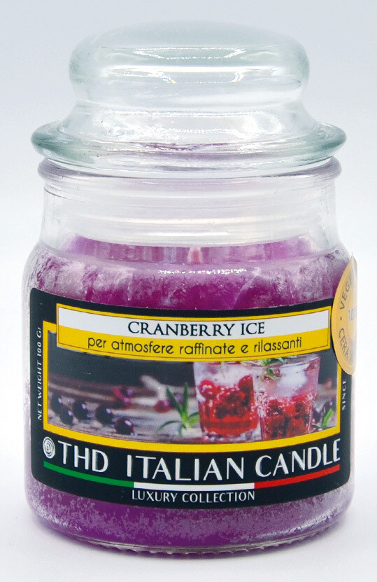 THD ITALIAN CANDLE LUXURY 95 gr CRANBERRY