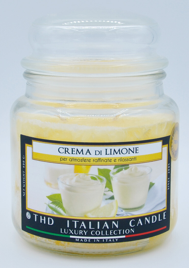 THD ITALIAN CANDLE LUXURY 385 gr CREMA DI LIMONE