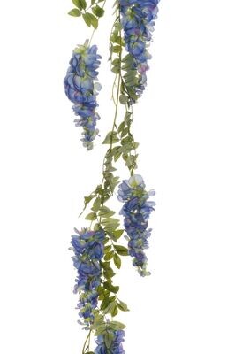 FESTONE GLICINE C/7GRUPPI FIORI 187C BLU
