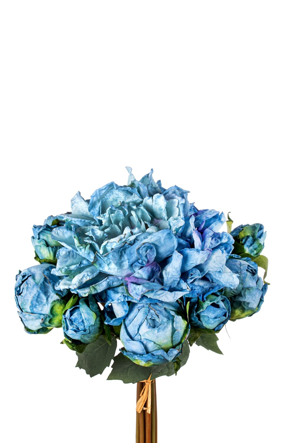 BOUQUET PEONIE CARTAPESTA CM40 BLU