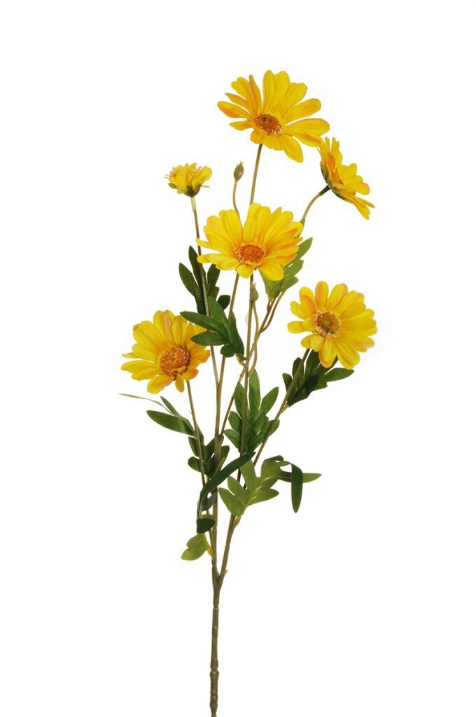 RAMO DI MARGHERITA C/5 FIORI 79CM GIALLO
