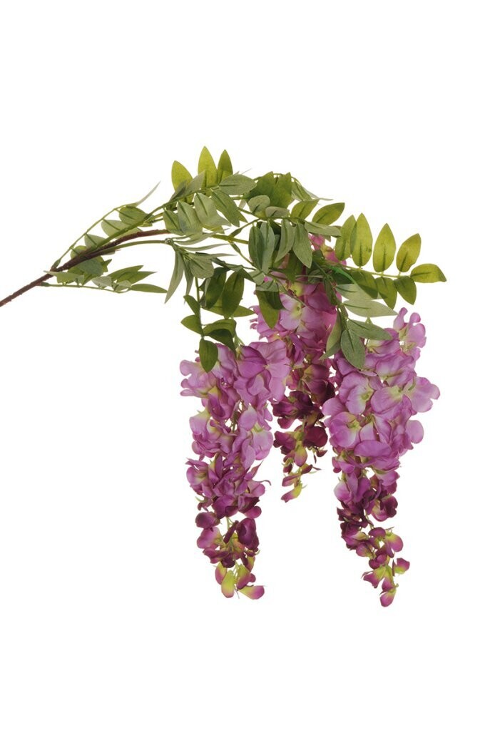 RAMO DI GLICINE CADENTE X3, 105 CM LILLA