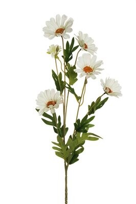 RAMO DI MARGHERITA C/5 FIORI 79CM BIANCO