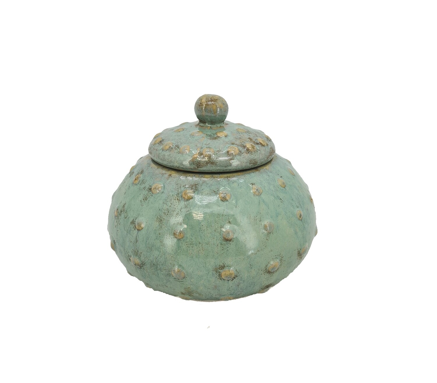 CERAMICA VERDE ACQUA RILIEVO  D.18 H15
