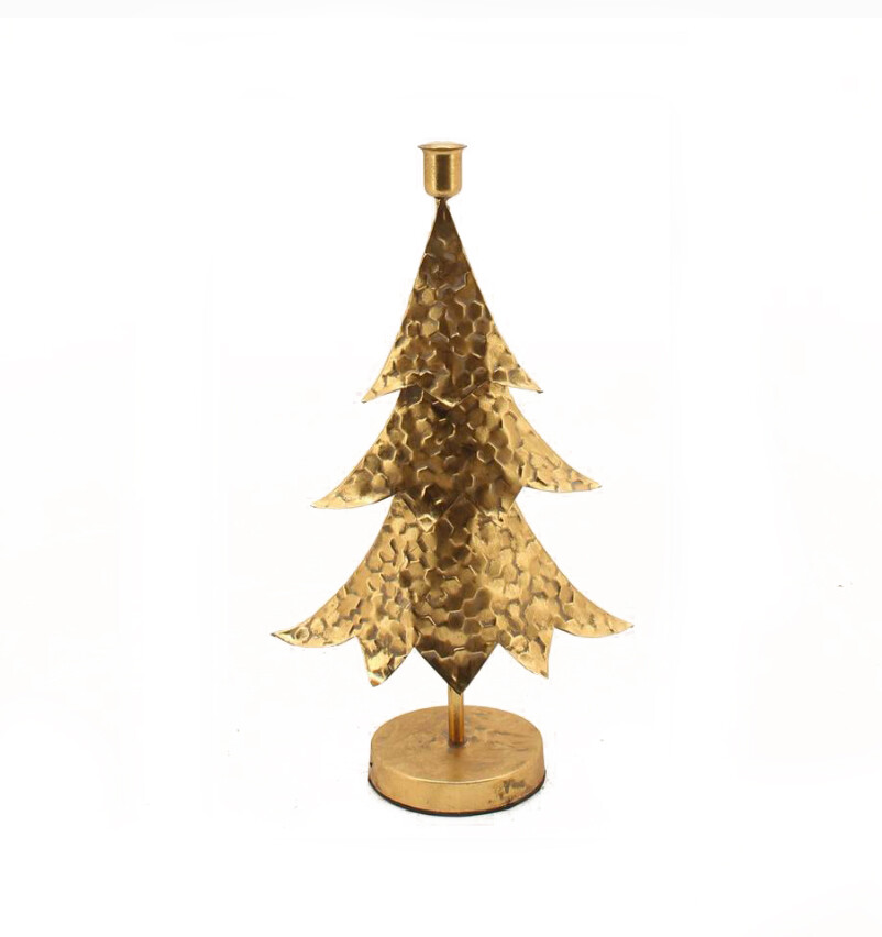 ALBERO PORTACANDELA ORO 23X11 H40,5
