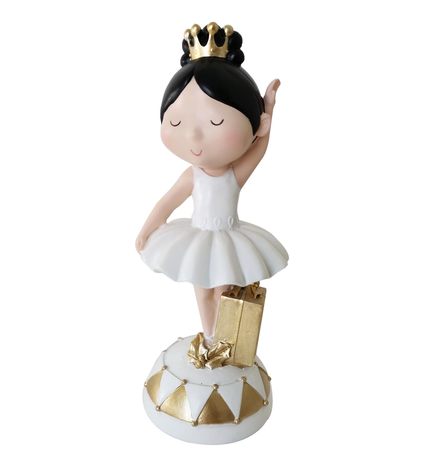 BALLERINA BIANCA/ORO 10 H20 RESINA