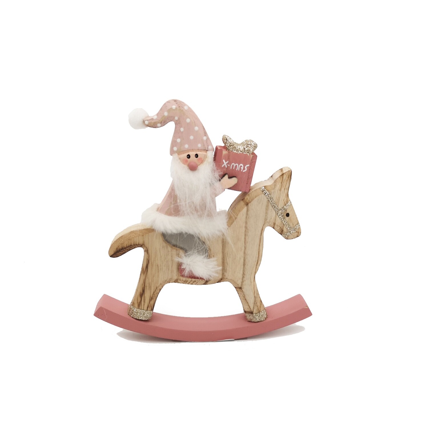 BABBO NAT CAVALLO ROSA/GRIGIO 16X2 H17