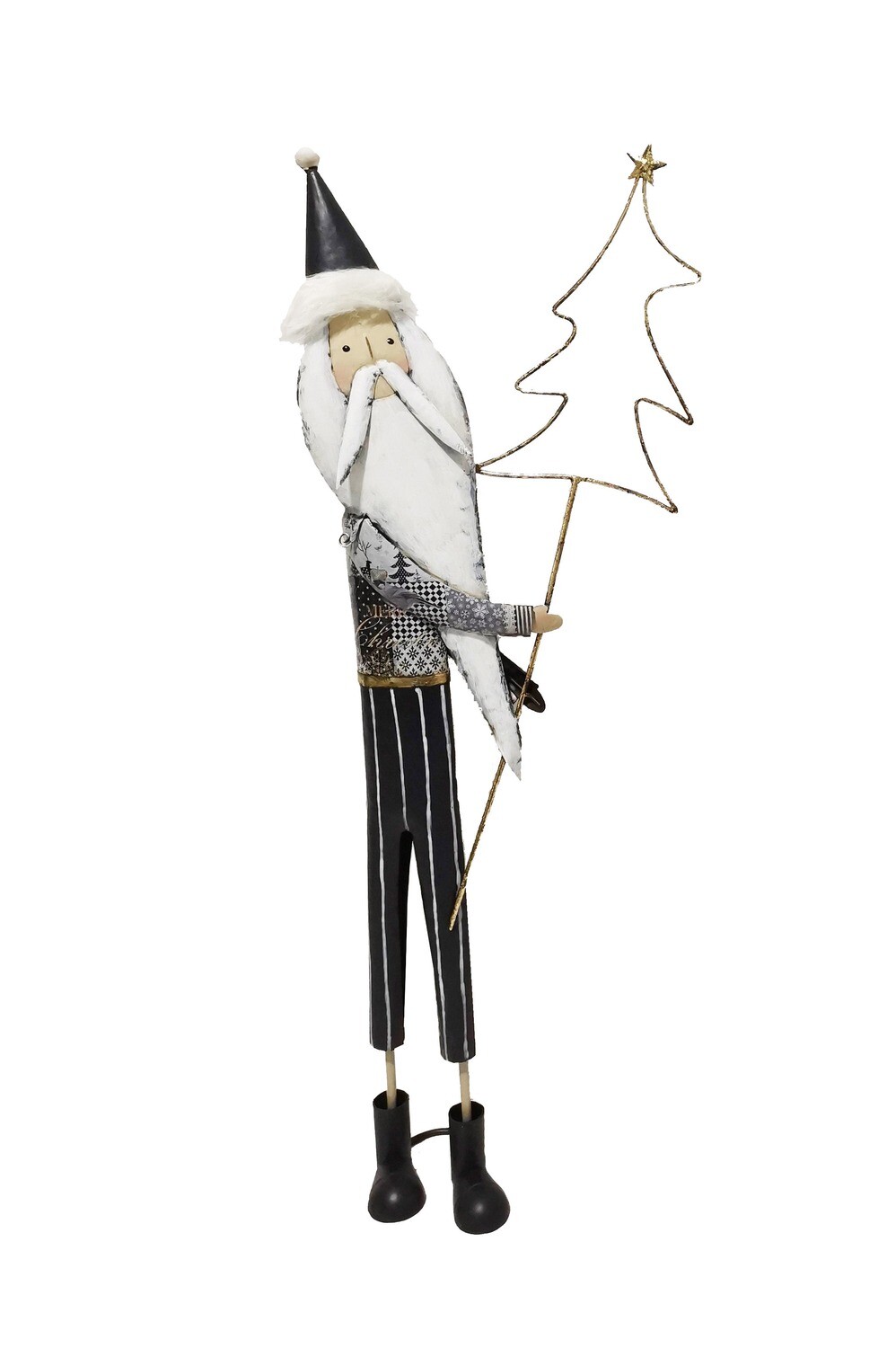 BABBO NAT GRIGIO SAGOMA ALBERO25,5X10H73