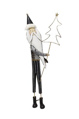 BABBO NAT GRIGIO SAGOMA ALBERO25,5X10H73