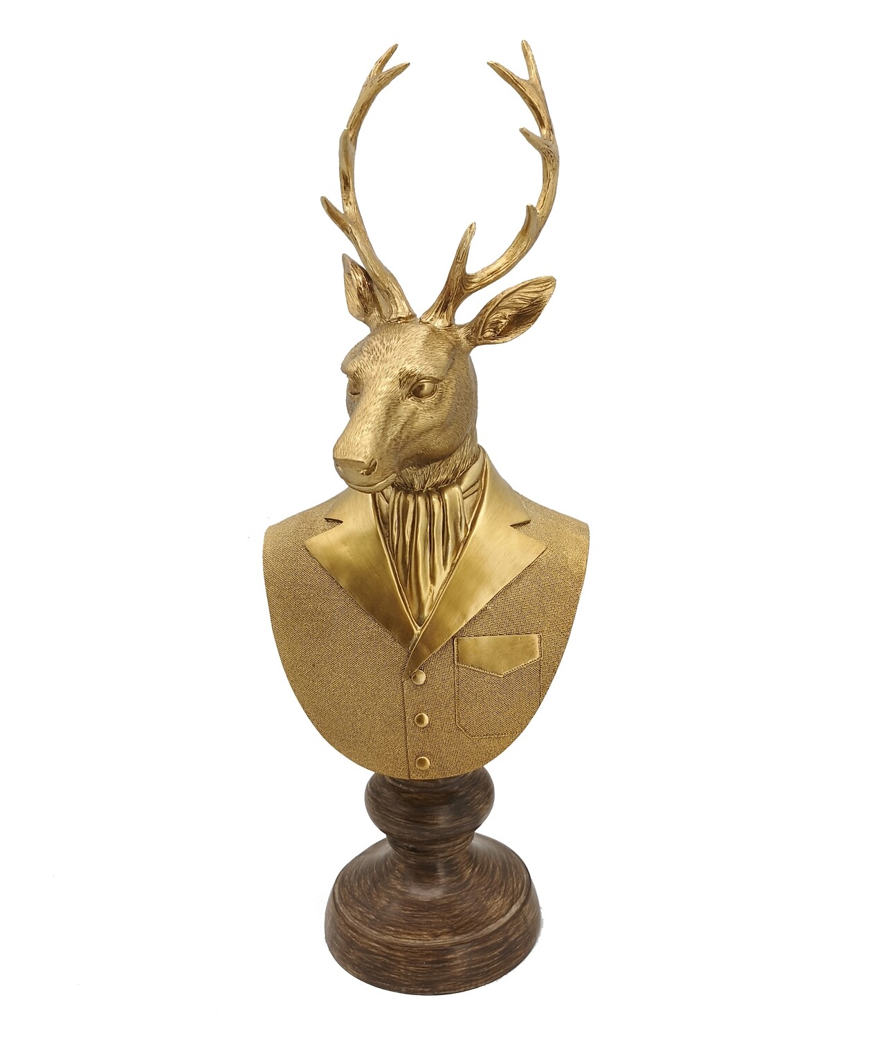 BUSTO ALCE ORO 21X17.5 H59
