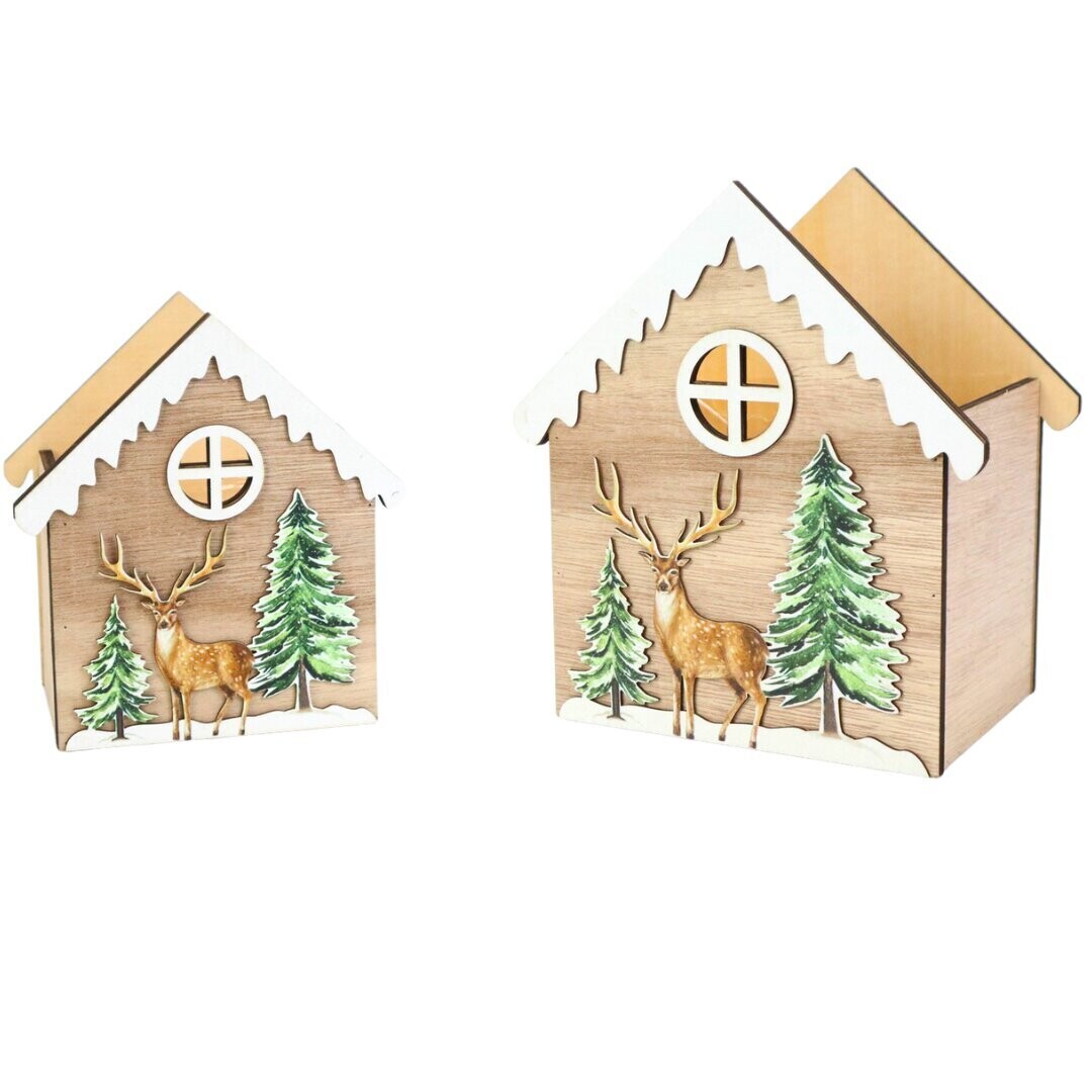 CASETTA LEGNO  PAESAGG.NATALIZIO16Z10H18