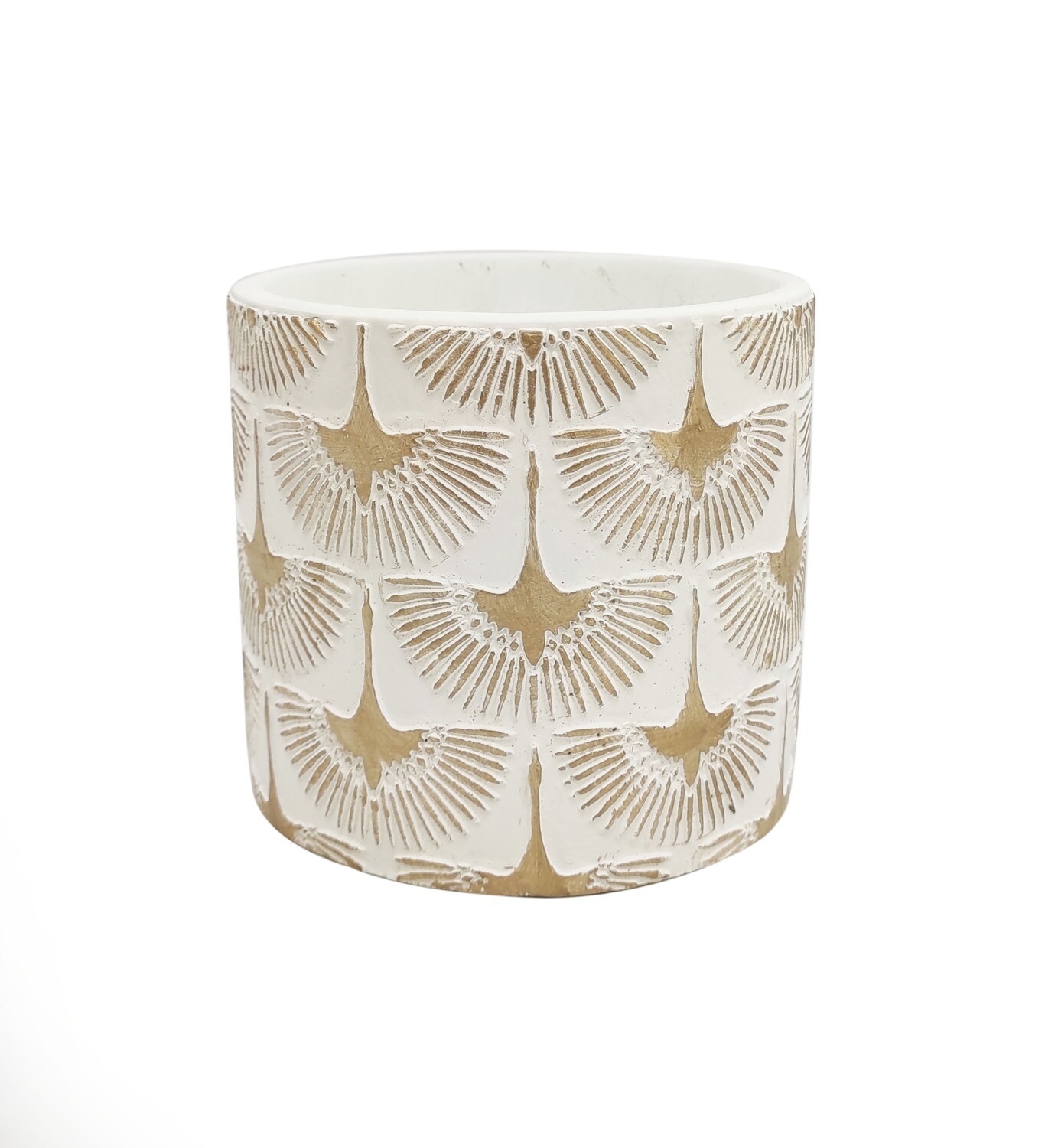 CASPO&#39; BIANCO DECORI ORO D17,5 H16