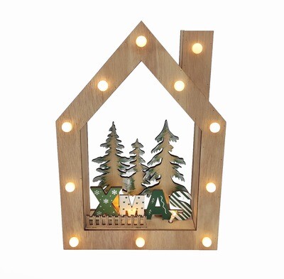 CASETTA C/VIL  NATALE NATC/LED 21X6,5H30