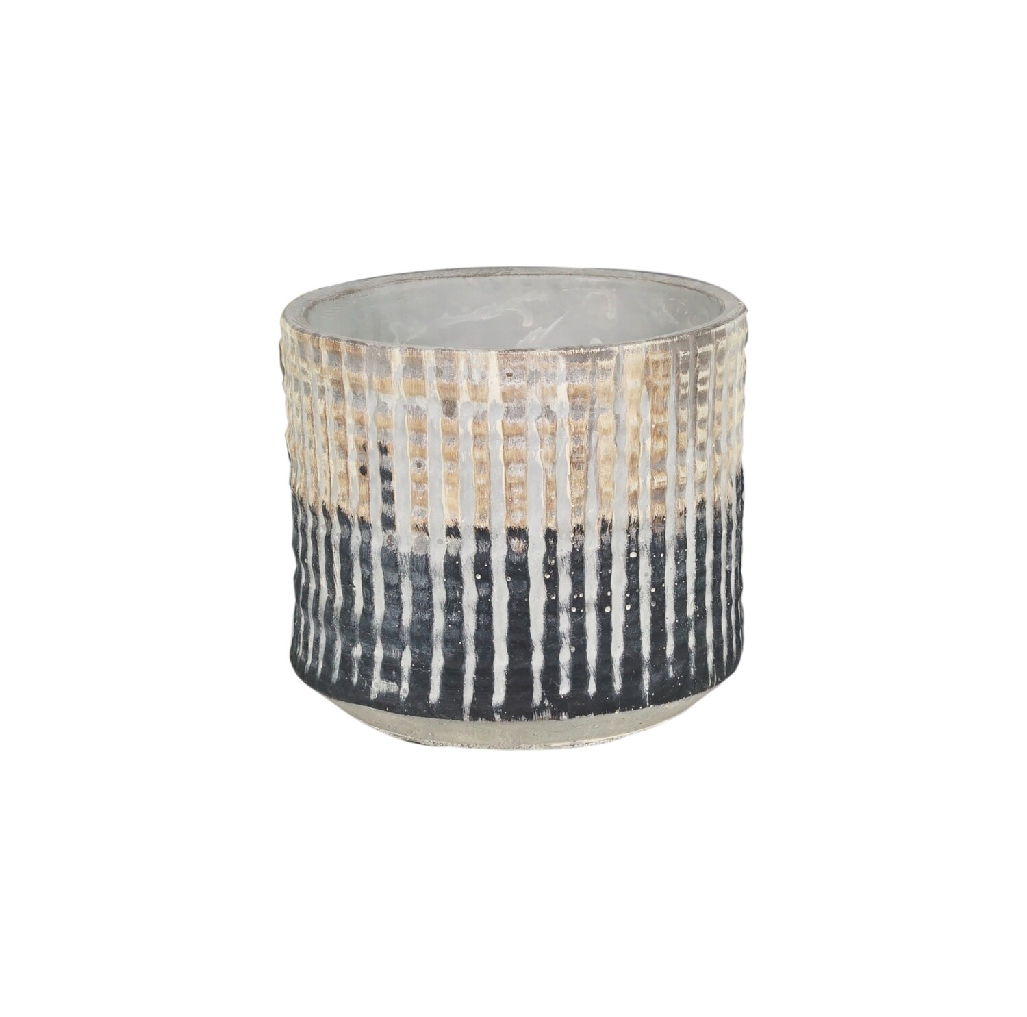 CASPO&#39; DRITTO RIGATO ORO/NERO D12X H10.5