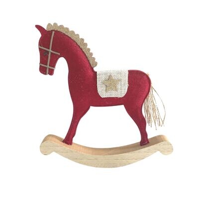 CAVALLO A DONDOLO PANNO 28X3H29