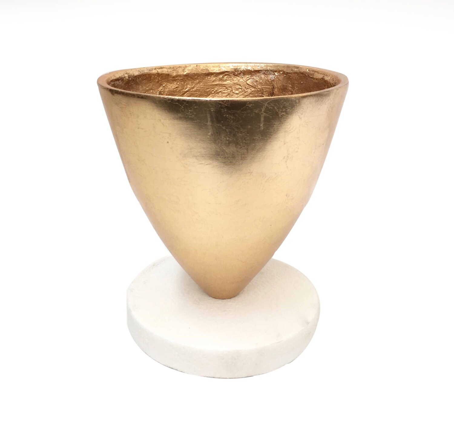 COPPA  ORO BASE  BIANCA D.35,5 H40