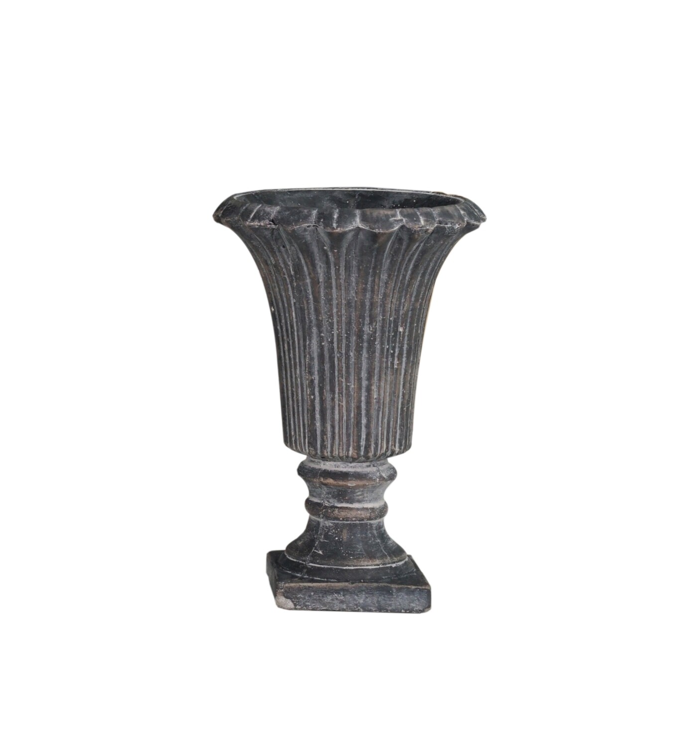 COPPA CEMENTO SCURA ELEGANTE D16X H23.5
