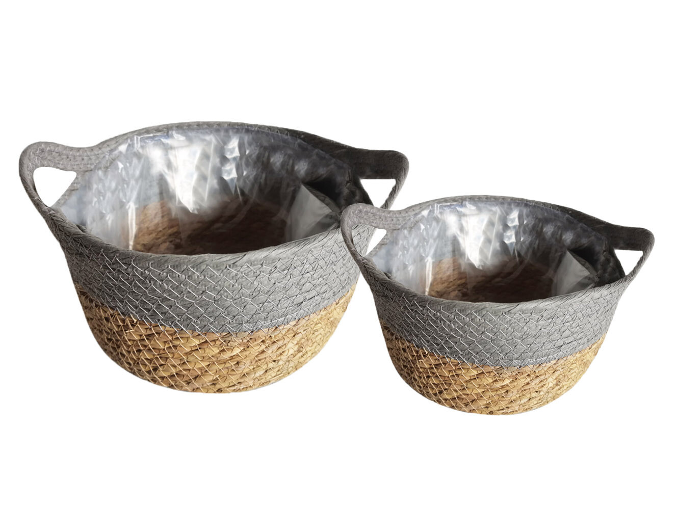 OVALE MAIS+TESSUTO GRIGIO 2/M 26X18H16
