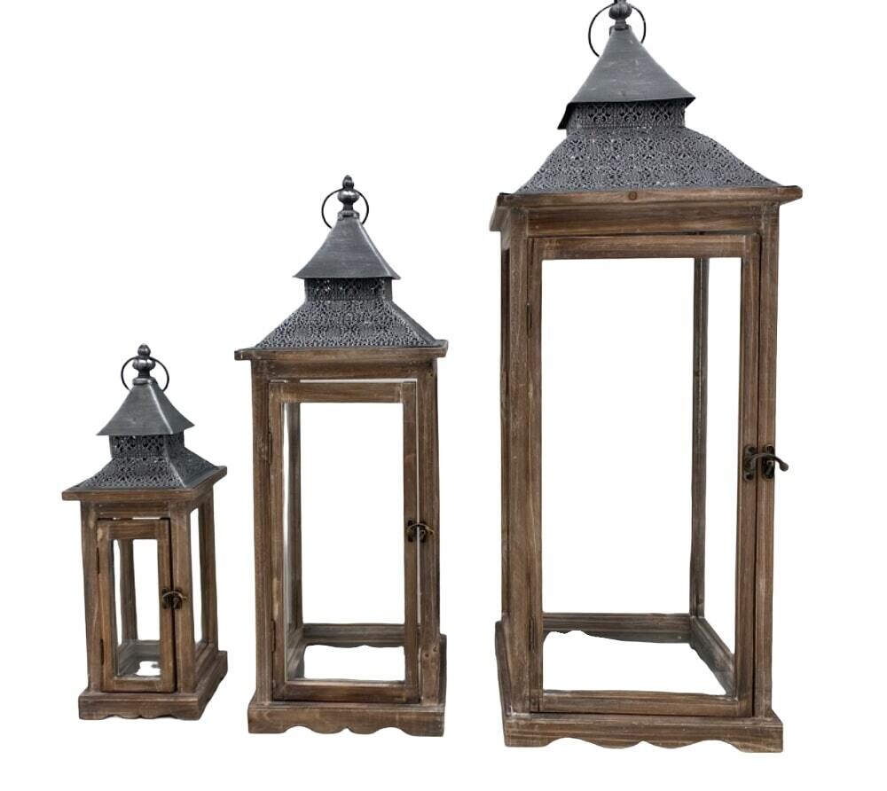 LANTERNA  BIANCHE ORIENTE GR.32X32H87