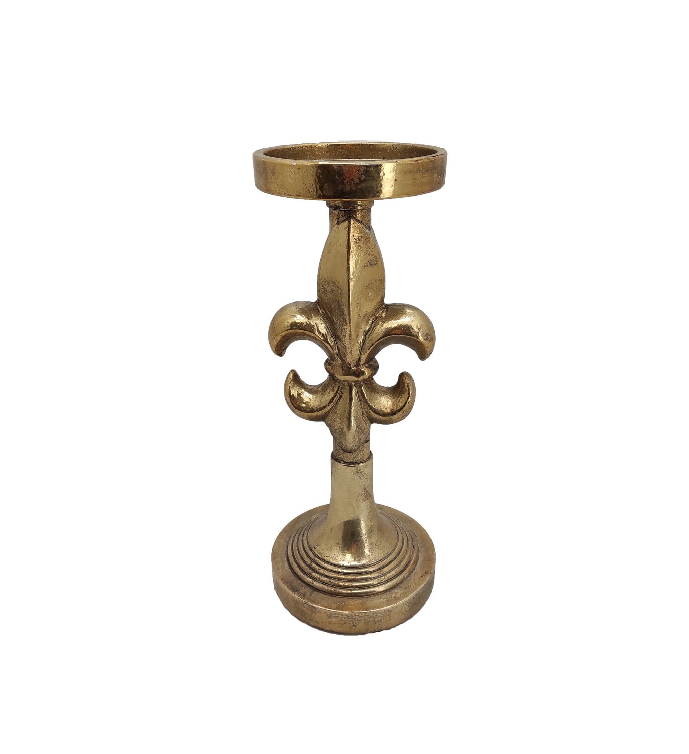 PORTACERO C/DECORO ORO 13 H32,5 RESINA