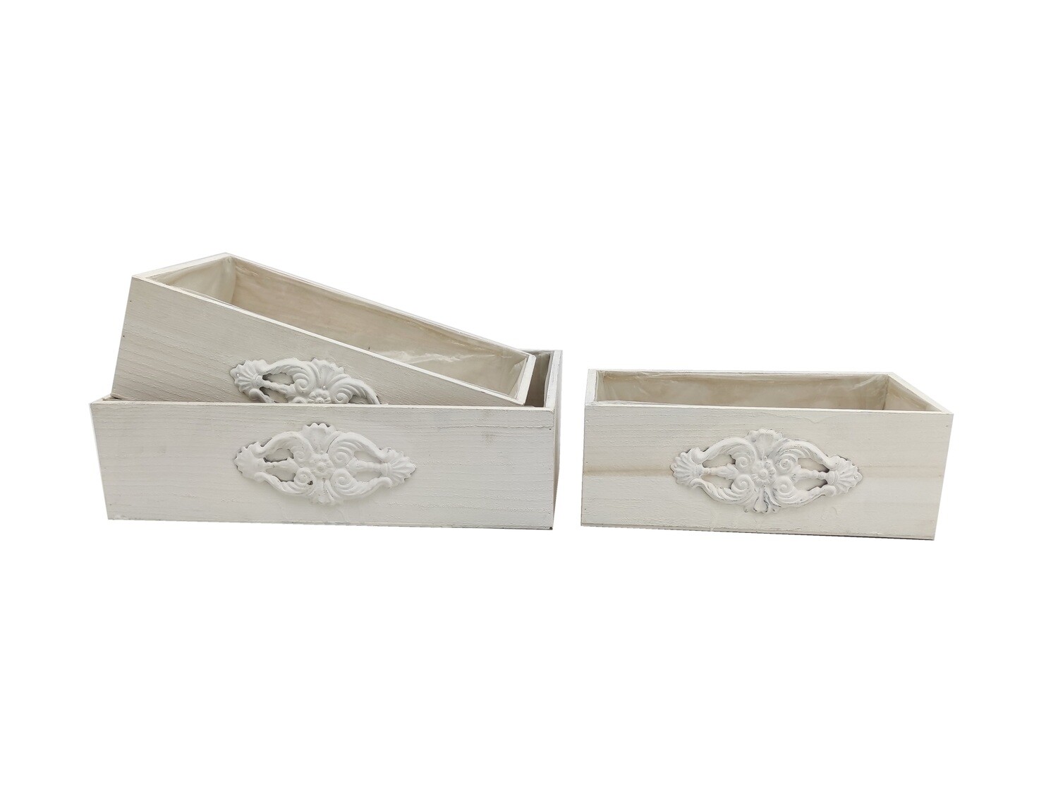 RETTANG BASSA C/DECORO 35X22 H11 BIANCO
