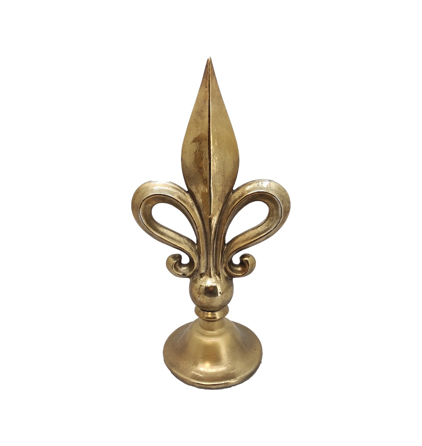 PUNTALE GIGLIO ORO 14,5X10,5 H27 RESINA